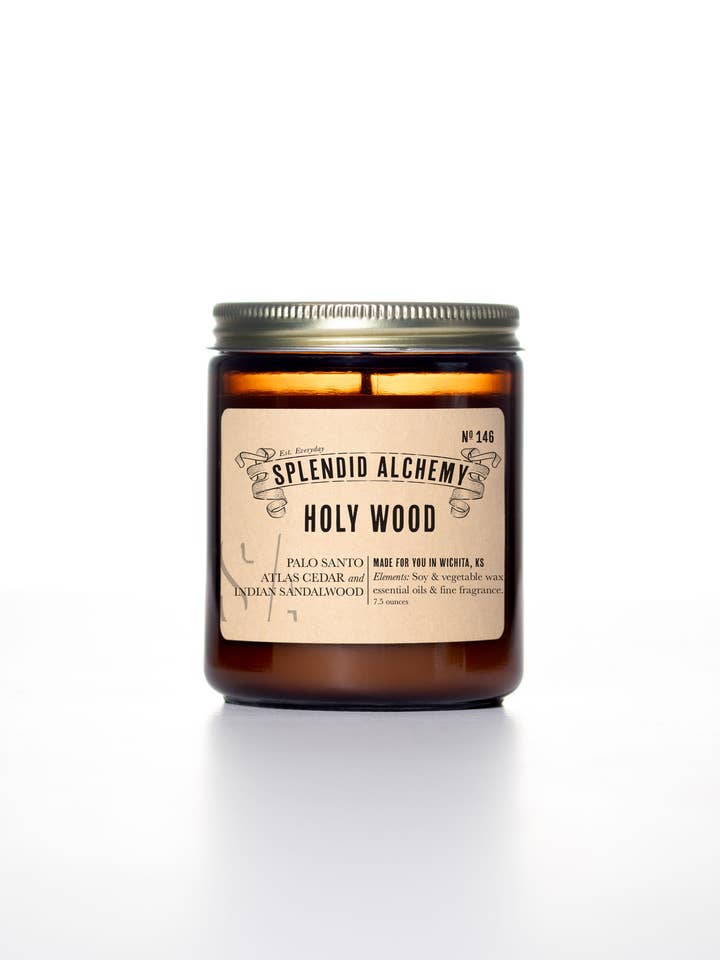 Holy Wood (Palo Santo) Ravglaslys for engroshandel hos Splendid Alchemy