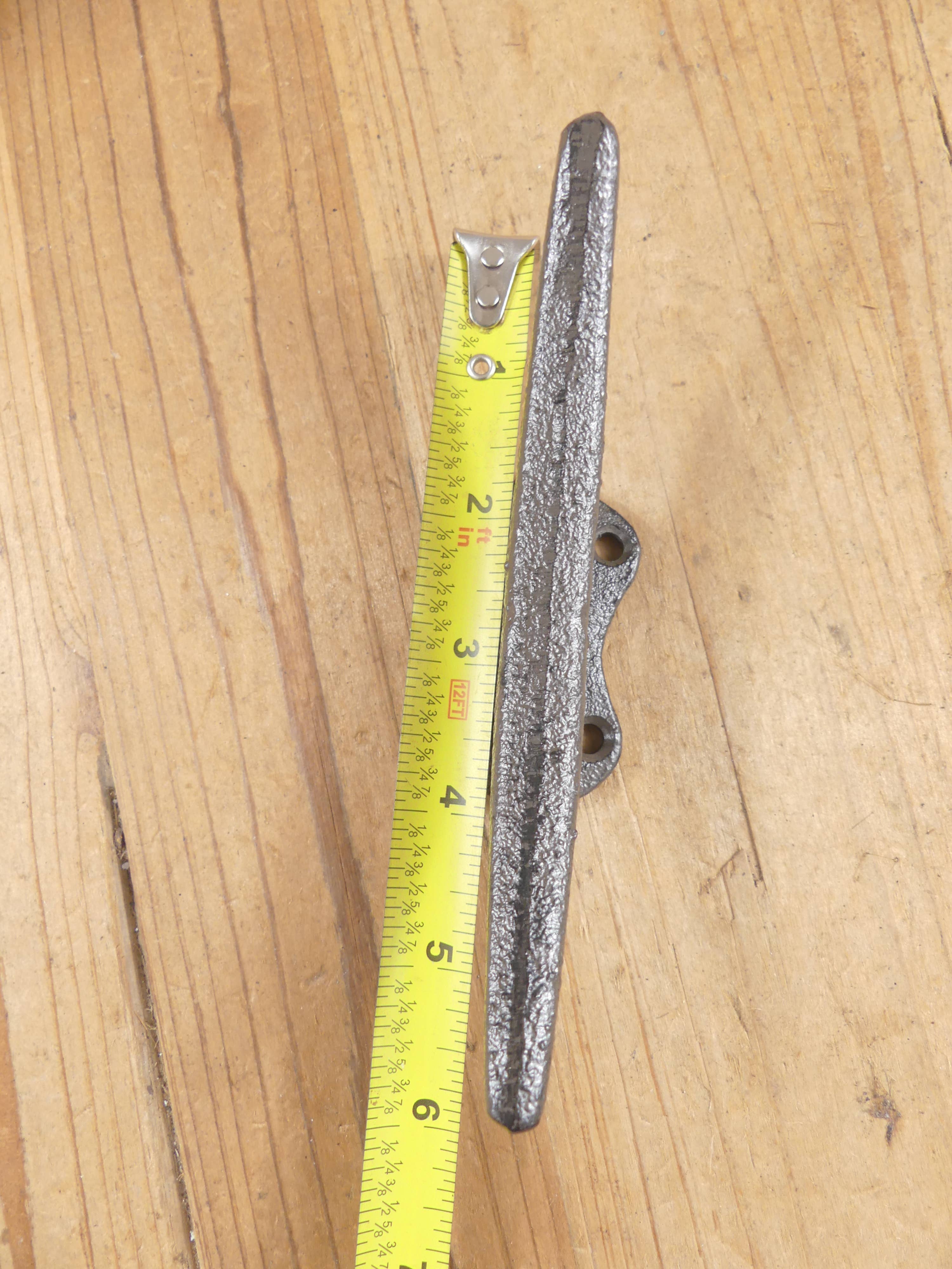 Midwest Craft House - Vente Poignée/bouton - Crochet à taquet rustique, poignée de tiroir/attache de bateau, 5 pouces de long3