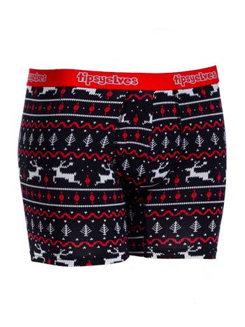 Mistletoe Boxer Briefs: Men's Christmas Outfits, Tipsy Elves