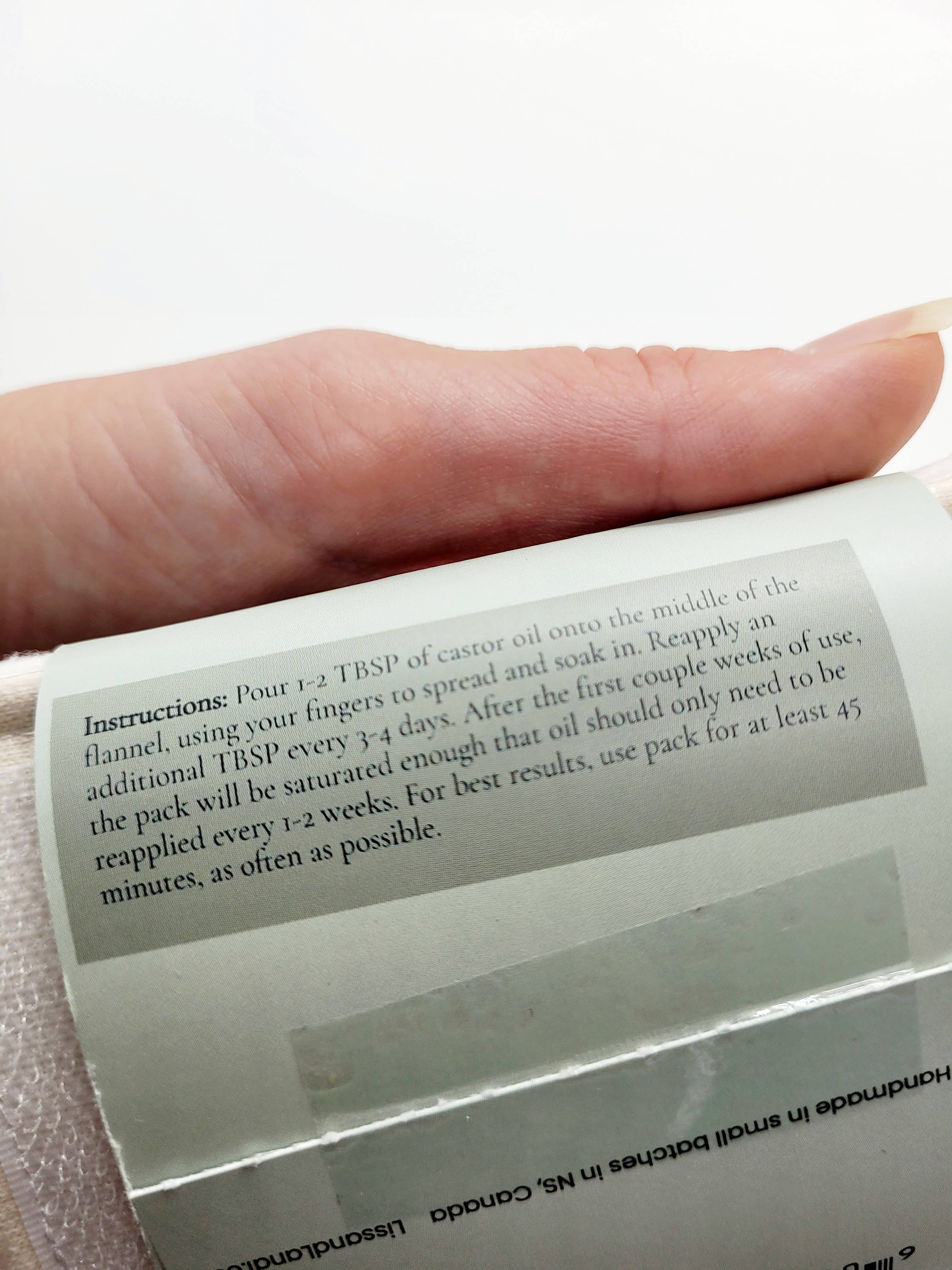 LISS & LANDI - Vente Disque de coton - Pack pour huile de ricin biologique - Poitrine6