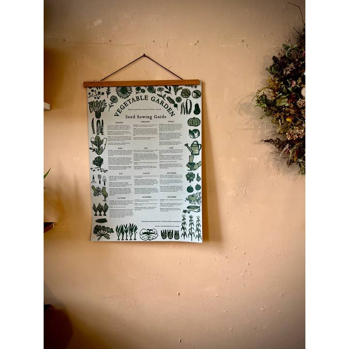 Rosanna Morris - Wholesale Poster - Vegetable Garden Seed Sowing Guide1