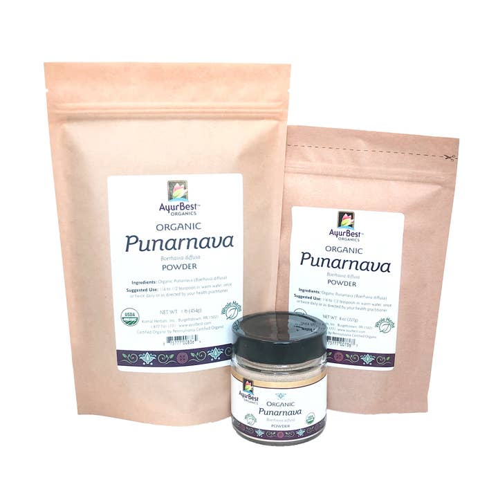 Komal Herbals, Inc - Wholesale Protein/Superfood Powder - Wholesale Spices & Herbs - Punarnava Powder, Organic 8oz (227g) Bag2