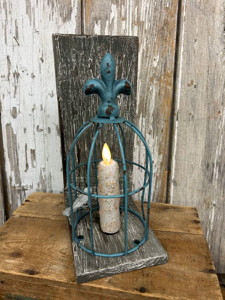 Cage à oiseaux rustique pour la vente par Vickie Jean's Creations Inc