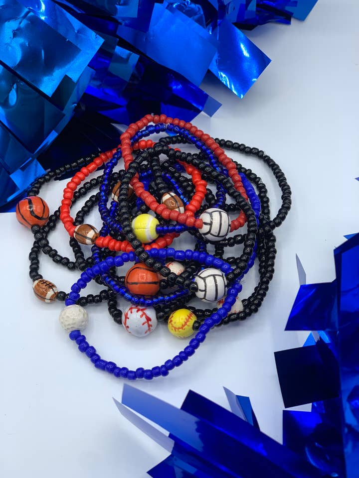 Sports Bead Bracelets for wholesale by Handmade Love Love Love