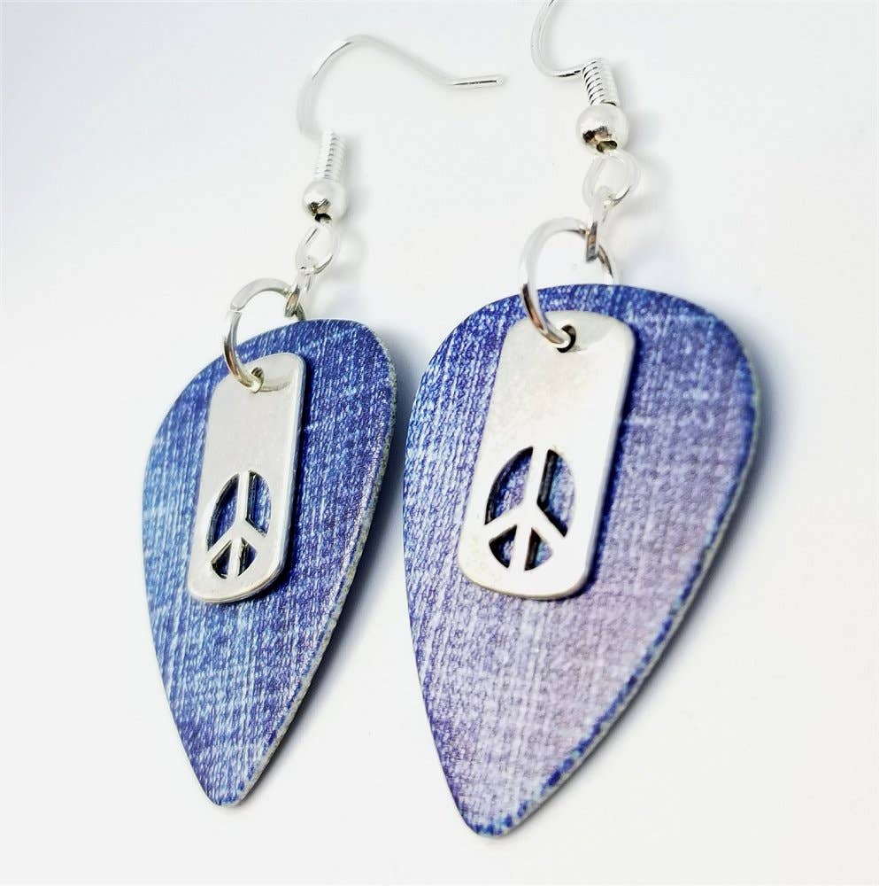 Simply Raevyn - Wholesale Dangle Earrings - Small Peace Sign Cut Out Charm Earrings13