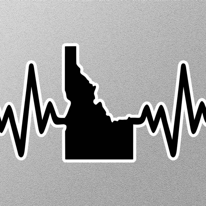 Idaho Heartbeat klistermærke for engroshandel hos GraffMerch.com