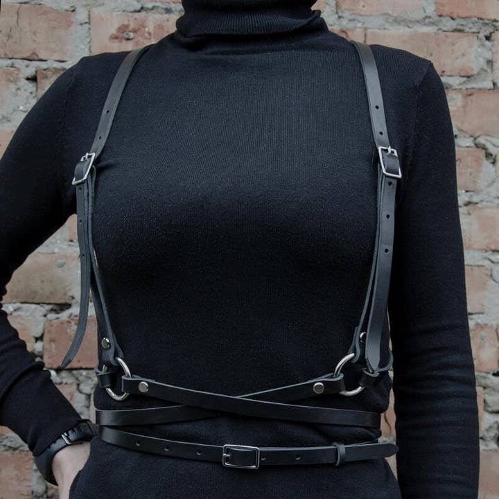 RIDL - Wholesale Belt - Women's - RIDL Adjustable Leather Body Harness for Women