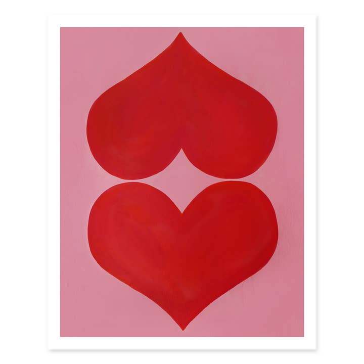 ALEX'S – wholesale Konsttryck – Kärlek är allt rosa och röda hjärtan tryck