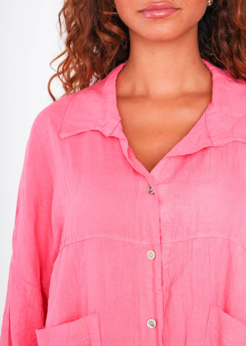 LINEN & COTTON HOUSE – wholesale Tröja med knappar – Dam – VISKOS LINNESKJORTA 45912 VÅRSOMMARKLÄDER22