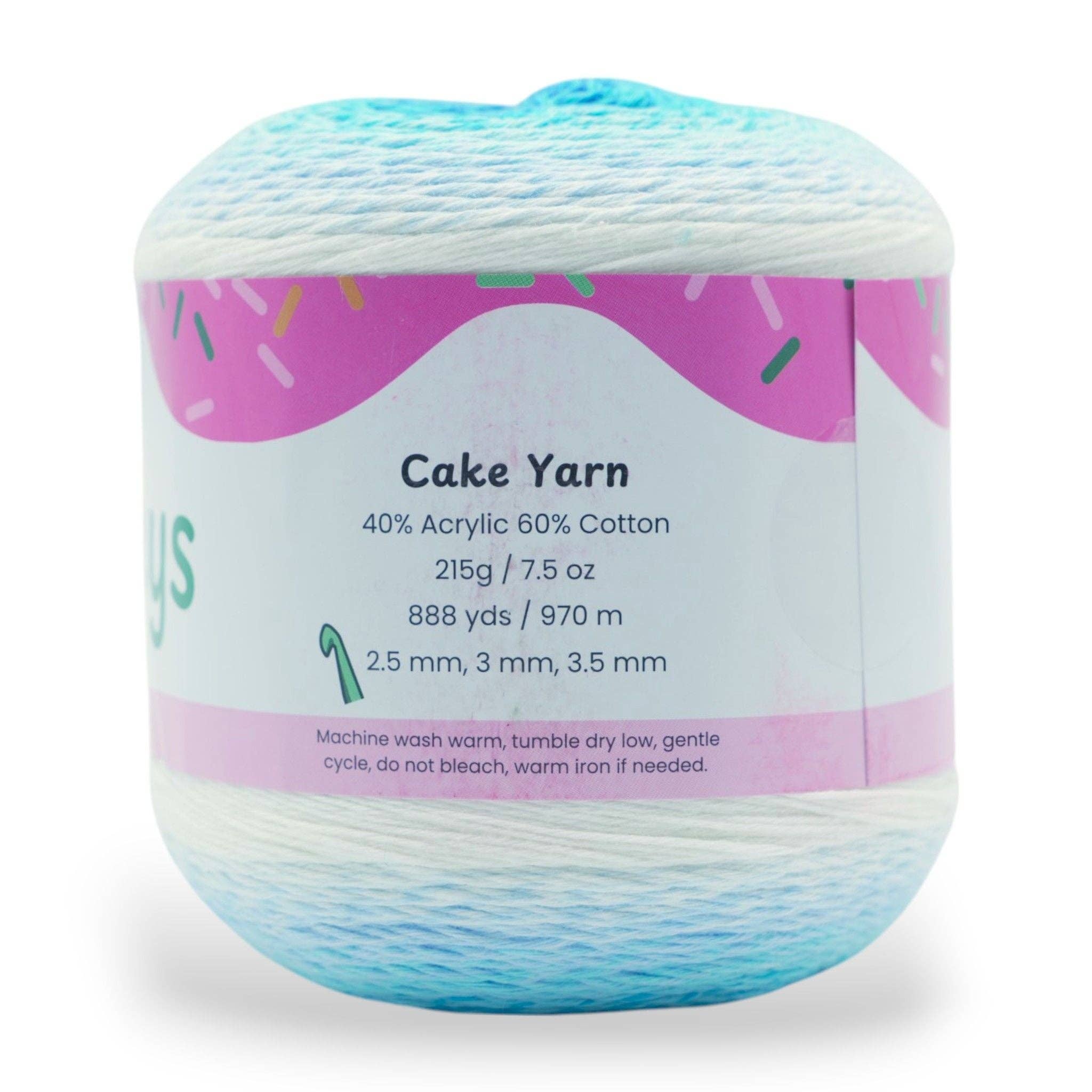 Okey Dokeys - Wholesale Yarn - 1060 Yards Gradient Cake Yarn - #1 Super Fine Cotton Acrylic Yarn29