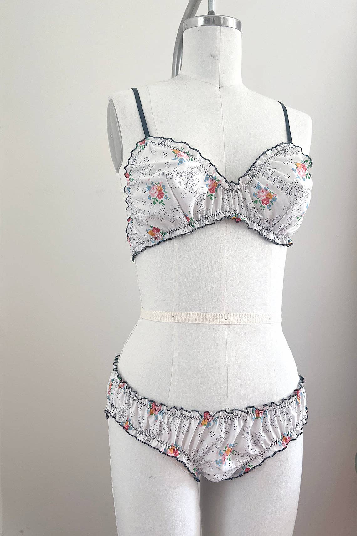 Clare Bare - Wholesale Lingerie Set - Women's - READY TO SHIP Mystery Print Oleander Bralette & Bloomer Set7