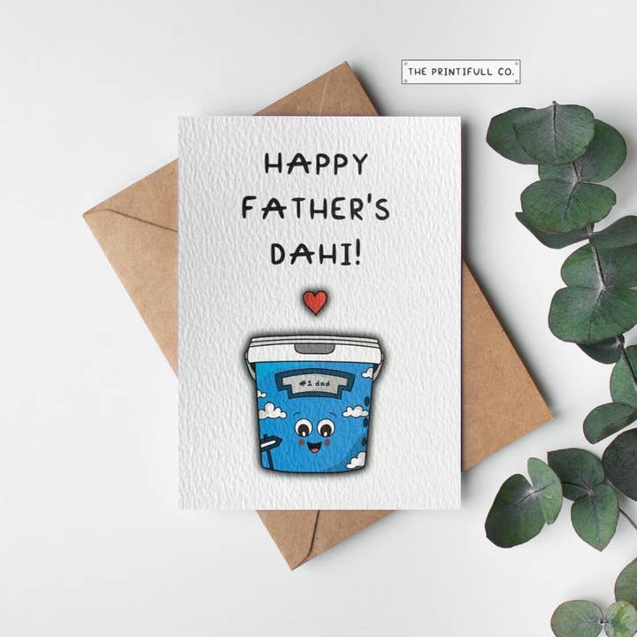 Punny Indian, Zuid-Aziatisch, Punjabi, Desi Aziatische Vaderdag voor wholesale door The Printifull Co.