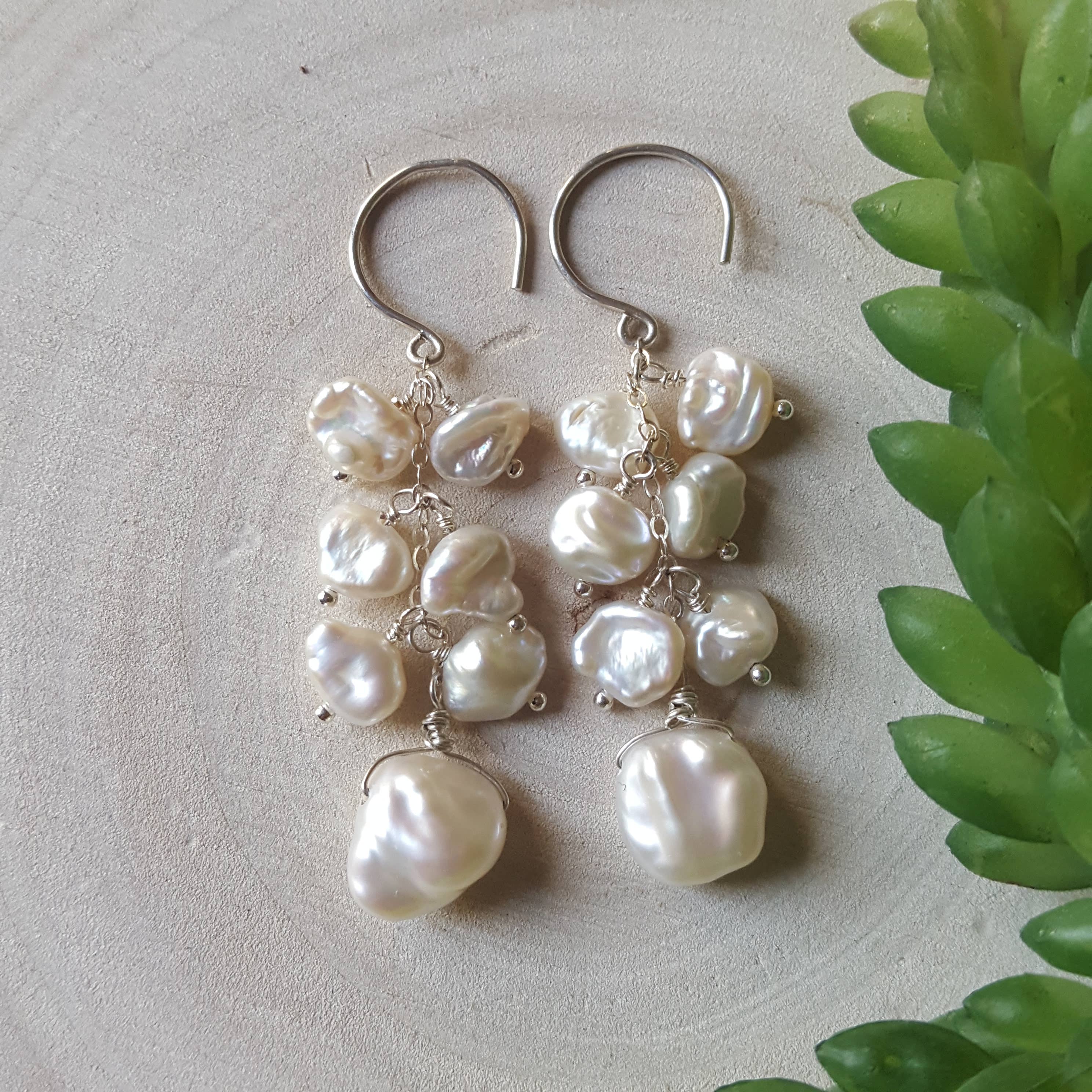 Agape Gems - Vendita all'ingrosso Orecchini pendenti - Pearl Samba0