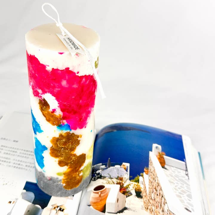 Poème en Cire – Maison Bougainville Tableau de Cire (三角梅之屋) pour la vente par Zenaural