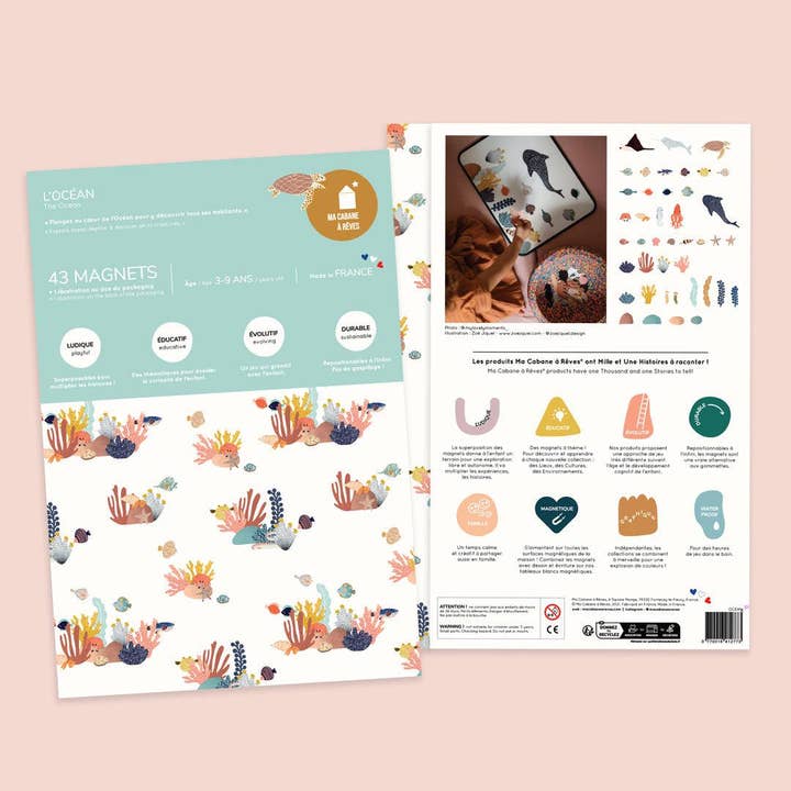 Ma Cabane à Rêves – wholesale Magnet – Child & baby – Ocean Animals Magnetic Game1