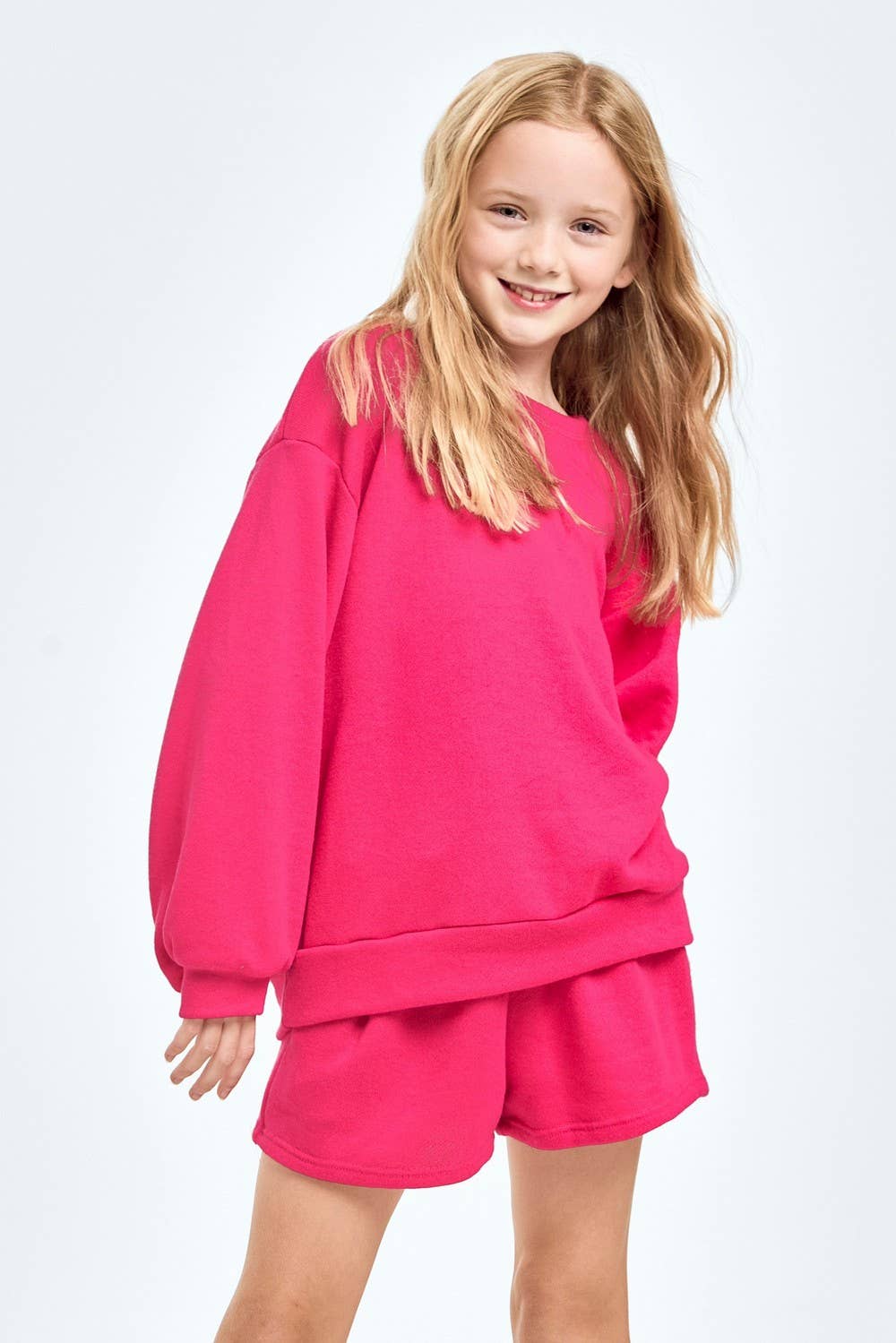 Good Girl – wholesale Top & short set – Kids – Cotton French Terry Sweatshirt and Shorts Set2