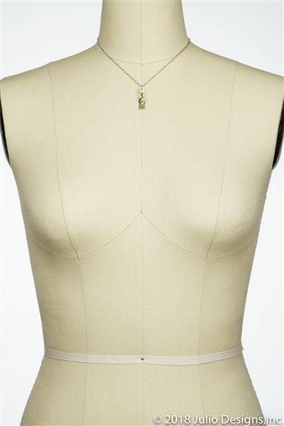 Julio Designs - Wholesale Pendant/Charm Necklace - Landmark State Stamped Necklace Packaged in Glass Jar1