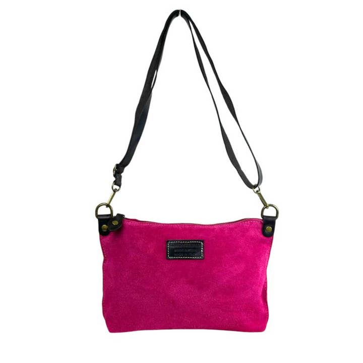 Chenson & Gorett - Wholesale Shoulder Bag - Women's - Italian Suede Leather Crossbody Bag with Zipper4