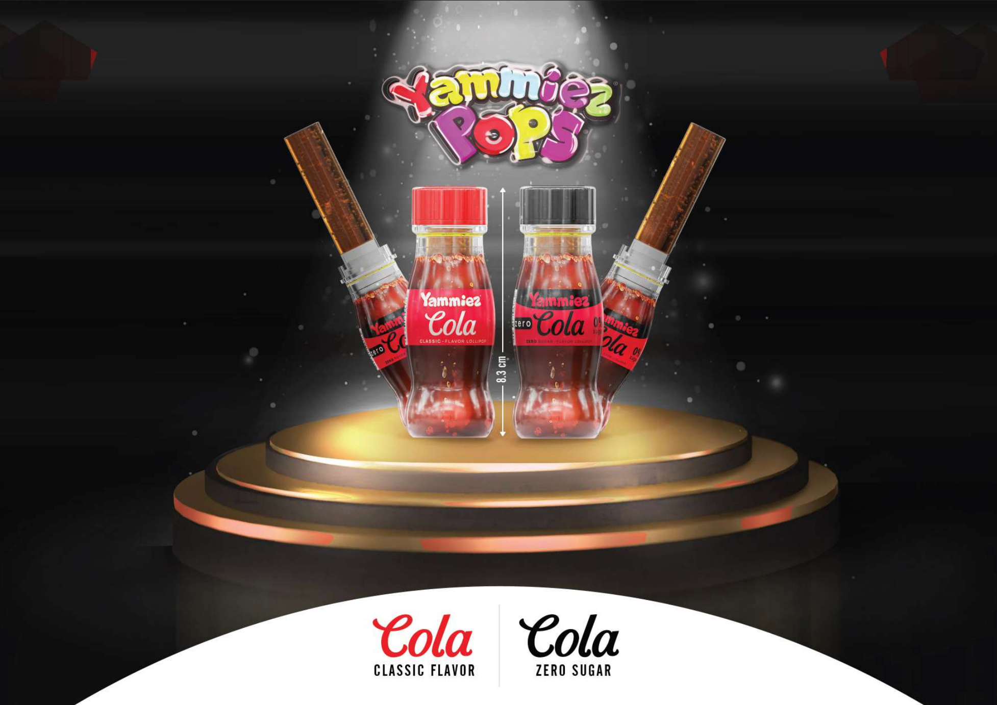 Candycat - Wholesale Lollipop - Relkon – Push Pop Lollipops - Cola - 15g2