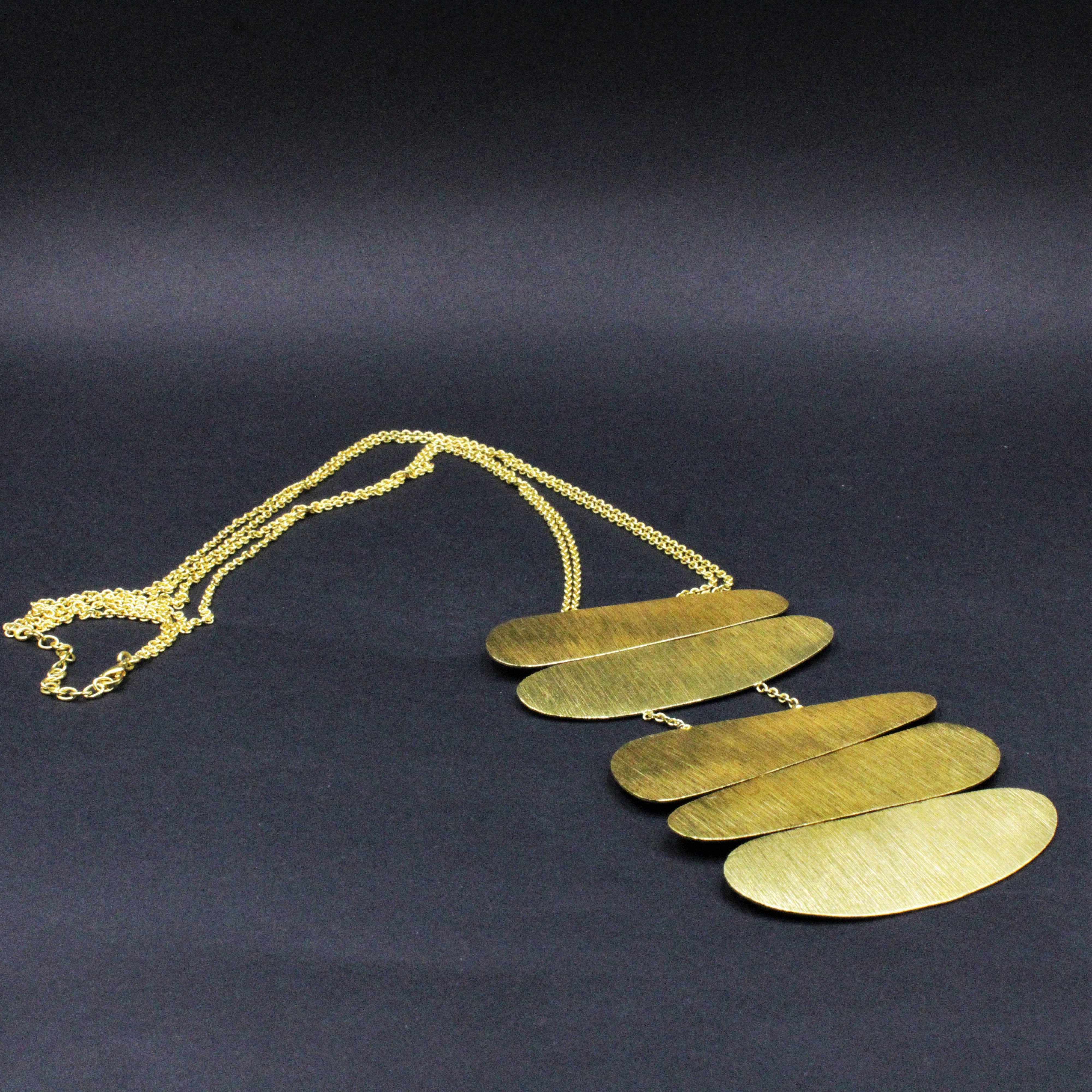 LA MAR - Wholesale Y-Neck/Lariat Necklace - PALEOLITHIC necklace gold-plated - Design with character4