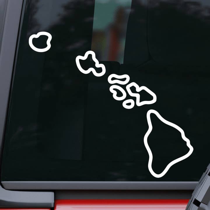Hawaii Outline Bil- och Laptopdekal för wholesale av AO Designs LLC