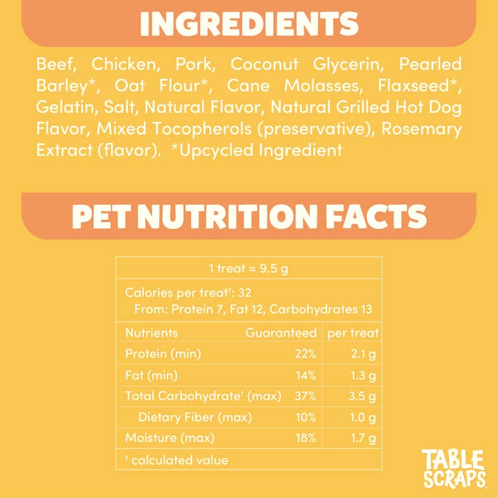 Table Scraps - Wholesale Pet Treats - Dog - Disney Table Scraps Hot Diggity Dog Flavor Dog Treats3