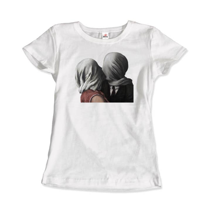 Art-O-Rama Shop - Wholesale T-Shirt (Graphic) - Unisex - Rene Magritte The Lovers II (1928) Artwork T-Shirt