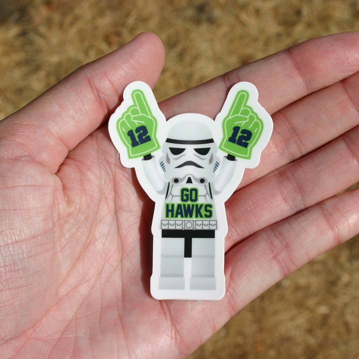 Discovery Stickers – Großhandel Aufkleber – Storm Trooper Seahawks Vinyl-Aufkleber für Fans