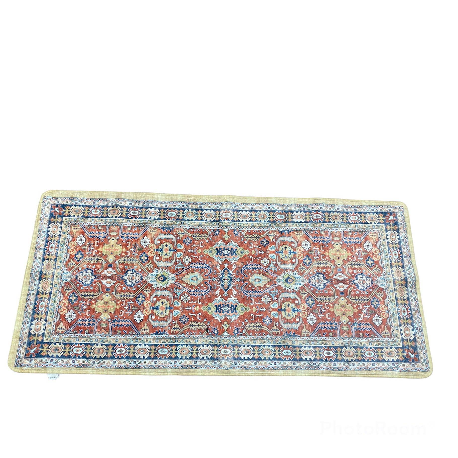 TOBMARC - Wholesale Door Mat - Persian Distressed Small Entryway Rug Doormat Bohemian Faux Wool Non-Slip Washable Low-Pile Floor Carpet for Indoor Front Entrance Kitchen BathroomBedside Rug1