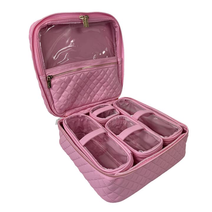 PurseN (new) - Venta al por mayor Bolsa para maquillaje - NUEVO Mini Estuche de Maquillaje Diva - Cuarzo Rosa
