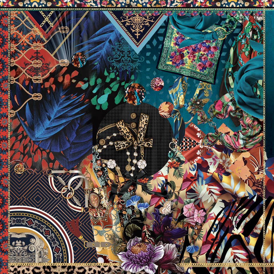 FST le french studio - Vente Écharpe – femme - Grand carré en cachemire 130x130cm SOIERIE1