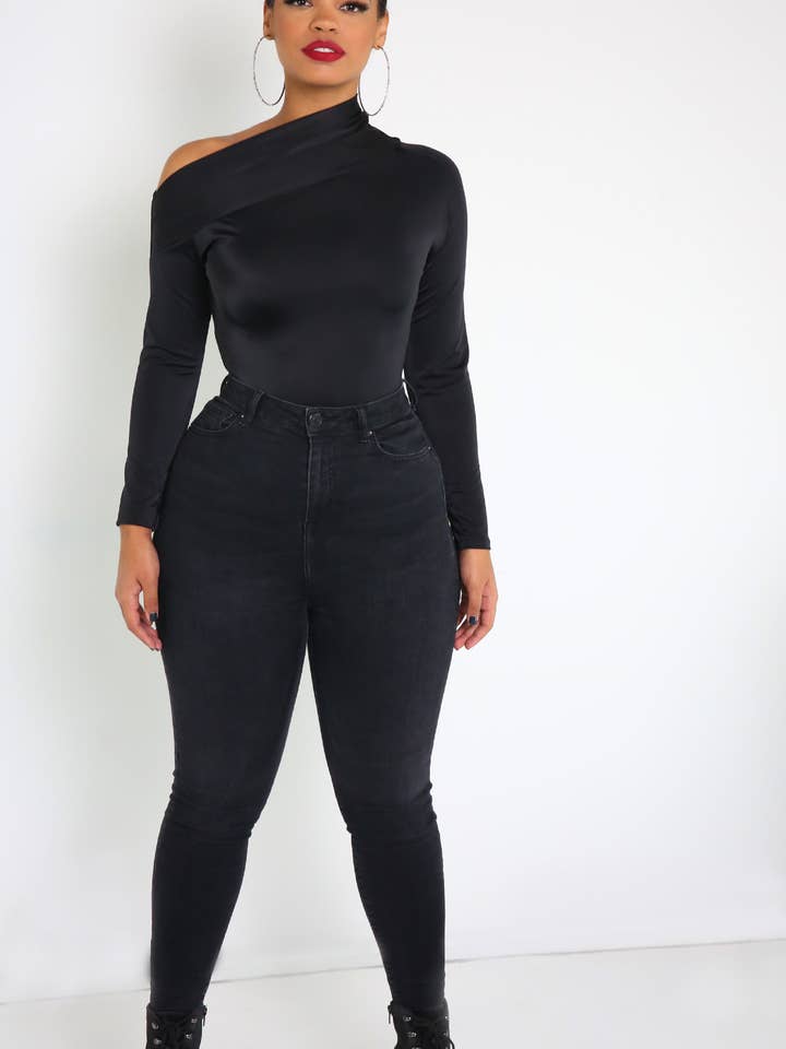 REBDOLLS - Wholesale Bodysuit - Women's - Zoe Drop Shoulder Bodysuit