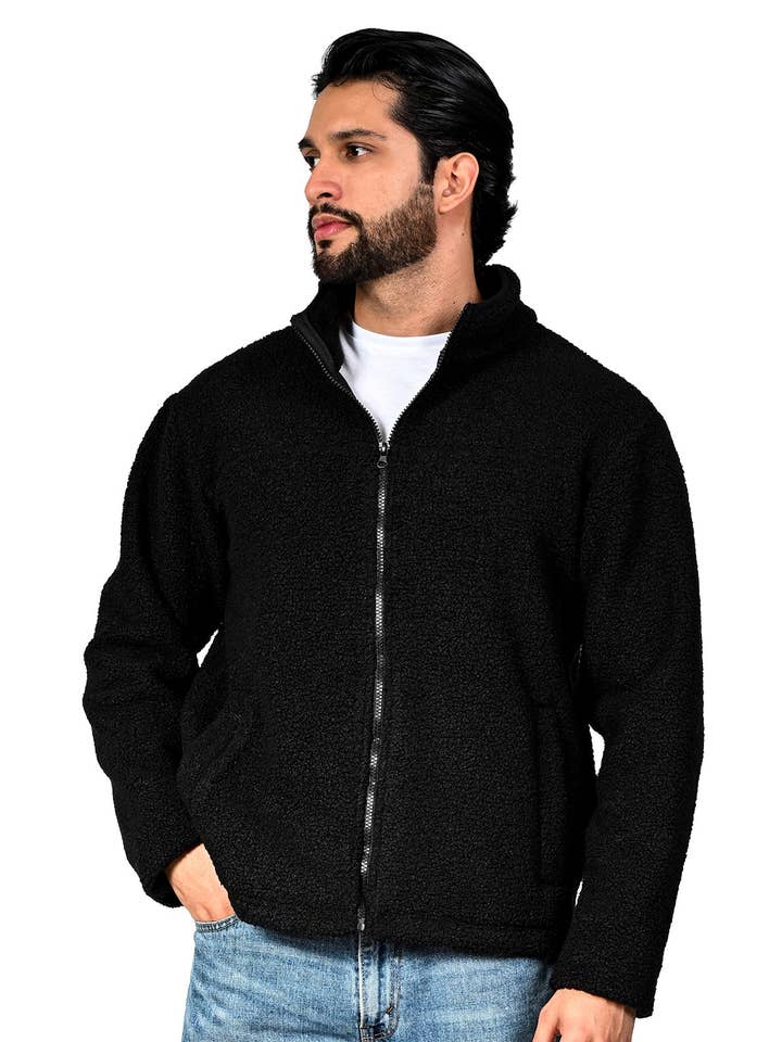 Herren Fleecejacke mit durchgehendem Reißverschluss #J13 für den Großhandel von Chase USA International