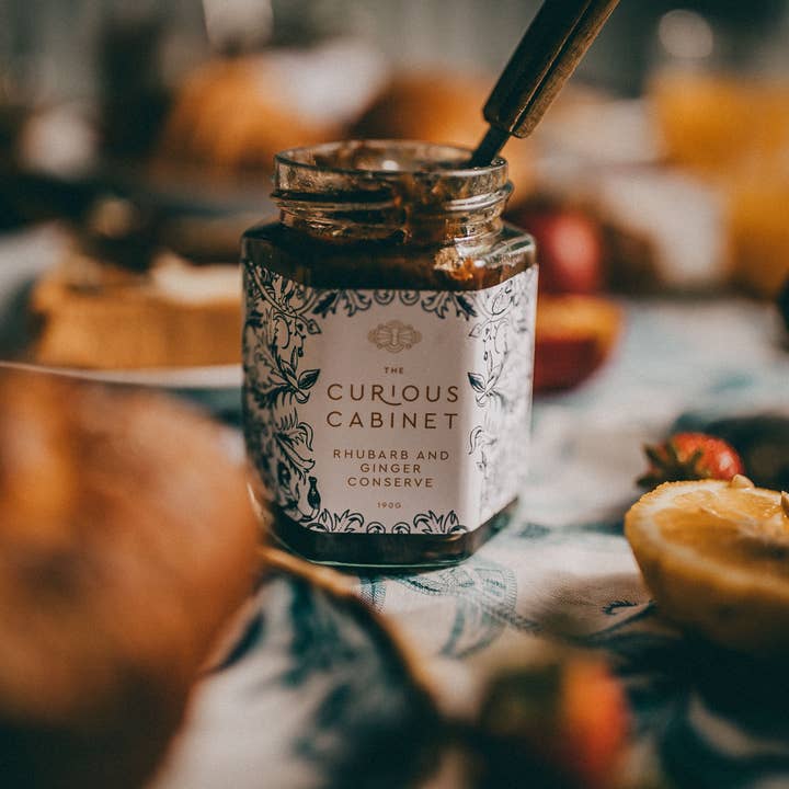 The Curious Cabinet - Wholesale Jam/jelly - Rhubarb and Ginger Jam 190g 0
