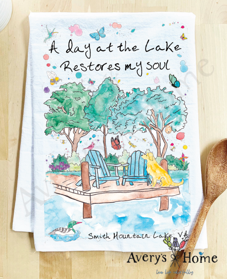 Avery's Home - Wholesale Tea Towel - A Day at the Lake or River Customizable Tea Towel56