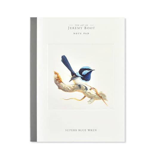 Notepad - Blue Wren for wholesale by Jeremy Boot Collections
