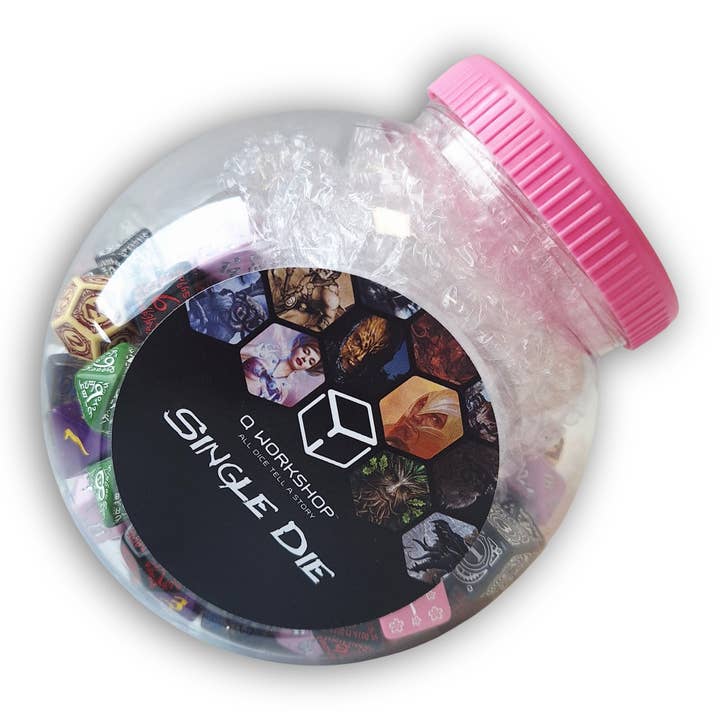 Cardshouse - Wholesale Dice - Jar of dice with D4, D6, D8, D10, D12, D20 and D100 150 pcs.