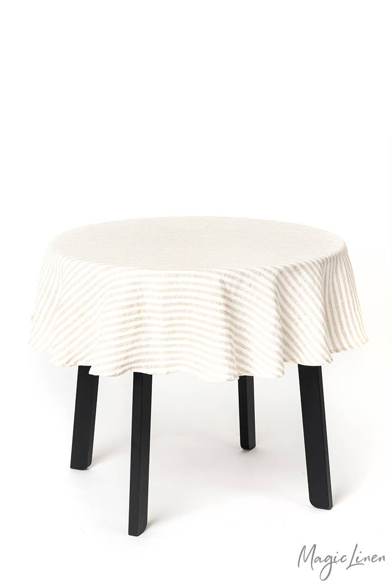 MagicLinen (We handle U.S. import procedures for you) - Wholesale Tafelkleed - Ronde linnen tafellaken4