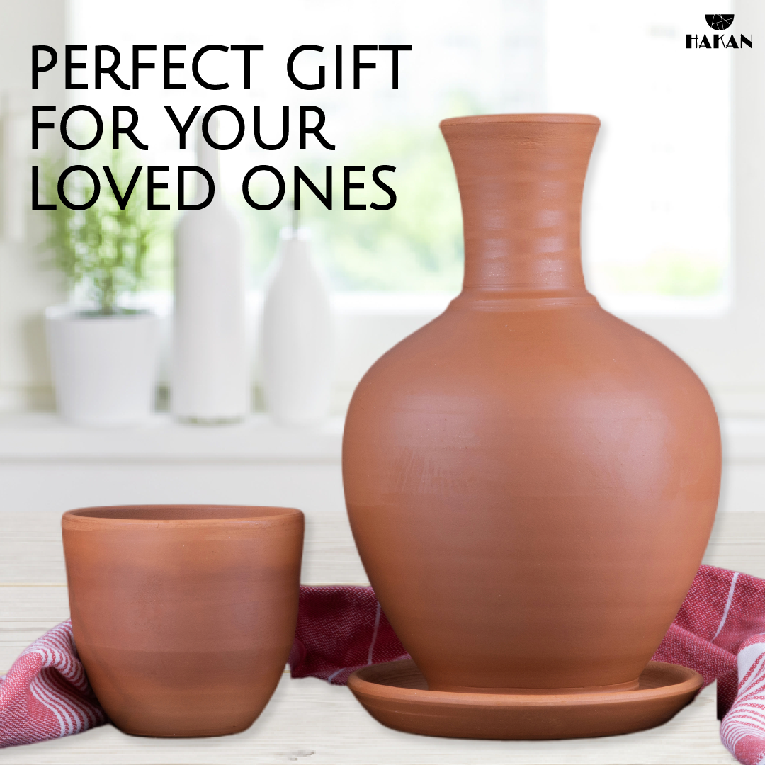 Hakan - Vendita all'ingrosso Caraffe - Brocca in terracotta Kapadokya Hakan, tazza, piatto, 76 oz8