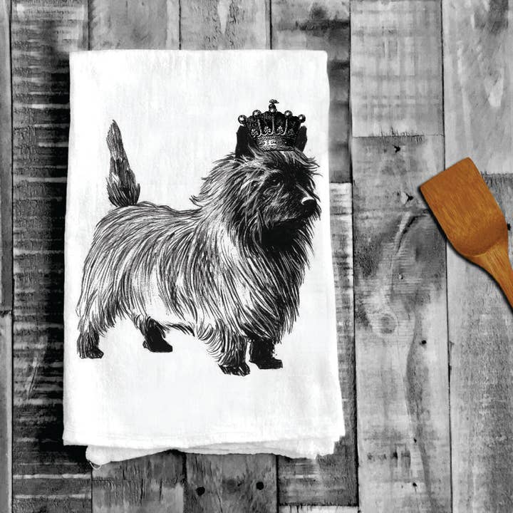 Cairn Terrier Hundekrone, Geschirrtücher aus Baumwolle für den Großhandel von Avery Lane Gifts