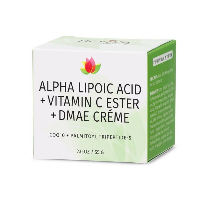 Reviva Labs – Großhandel Anti-Aging-Feuchtigkeitscreme – Alpha-Liponsäure, Vitamin C Ester, DMAE Creme2