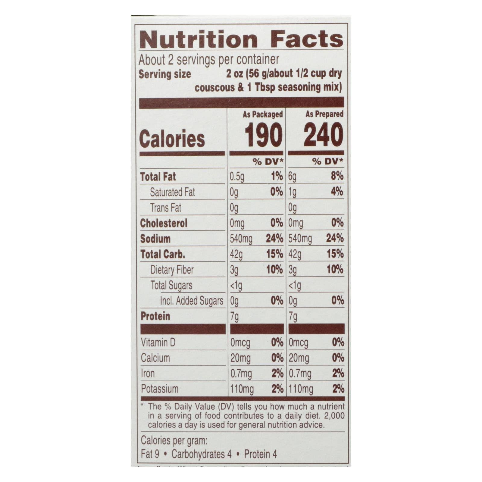 Everyday Supply Co - Wholesale Pasta - Near East Garlic Olive Oil Couscous, 12-Pack, 4.7 Oz1