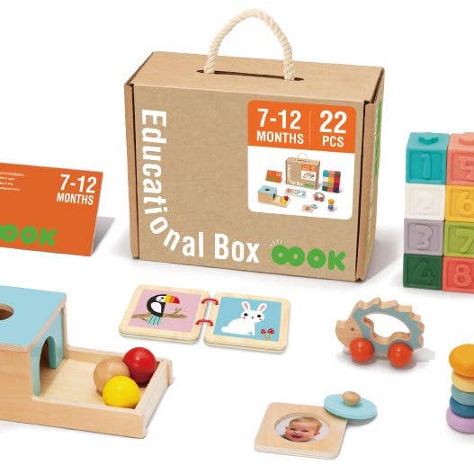 Scatola educativa Montessori, giocattolo per neonati 7-12 mesi, giocattolo educativo 6 in 1 per bambini piccoli - regalo per l'apprendimento precoce per la vendita all'ingrosso da parte di SchnappFreude