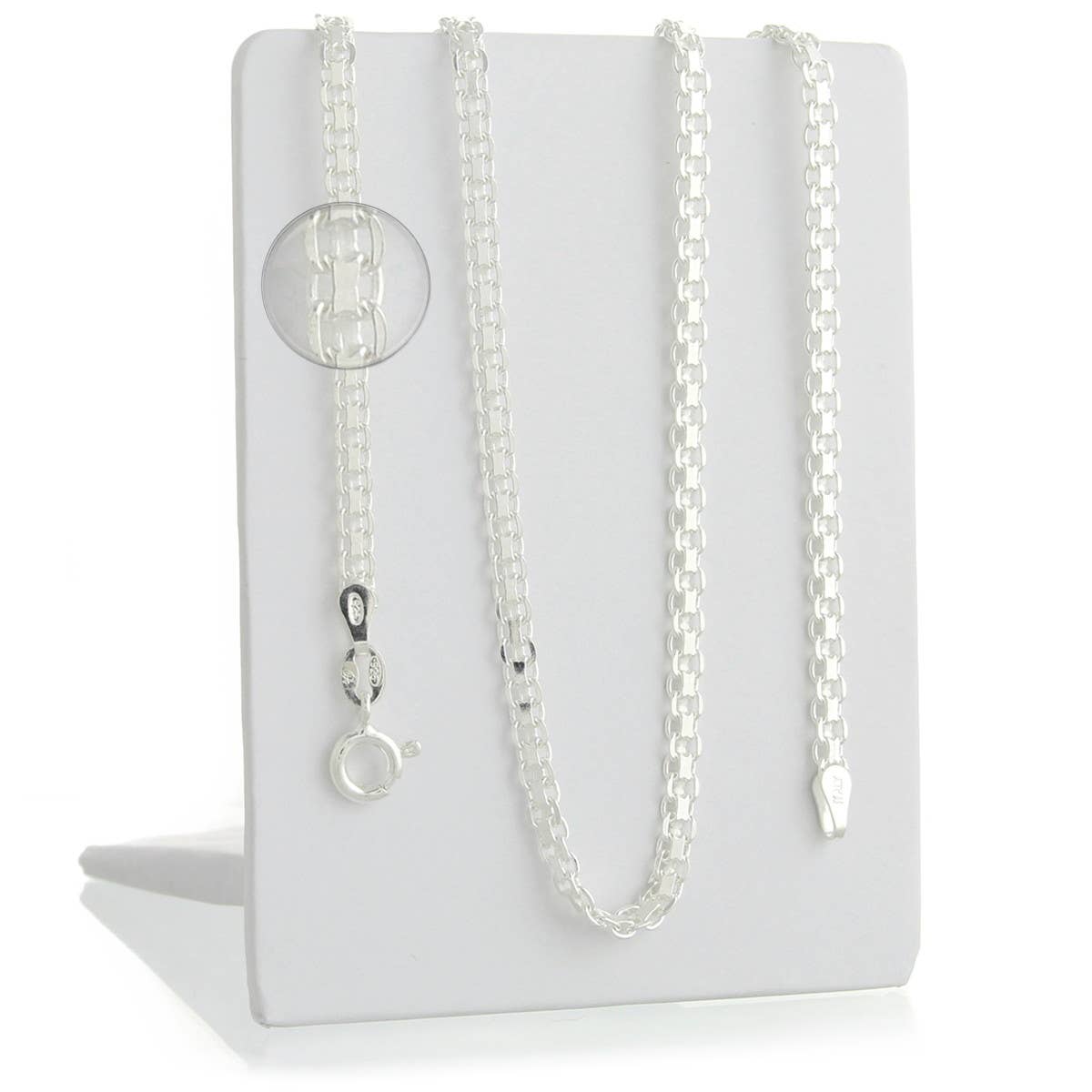 UniArt - Vendita all'ingrosso Collane a catena e maglie - Catena Bismark in Argento Sterling - 3mm2