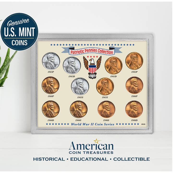 American Coin Treasures - Wholesale Keepsake Coin/Token - Patriotic Pennies Collection In Sealed Acrylic Display Case6
