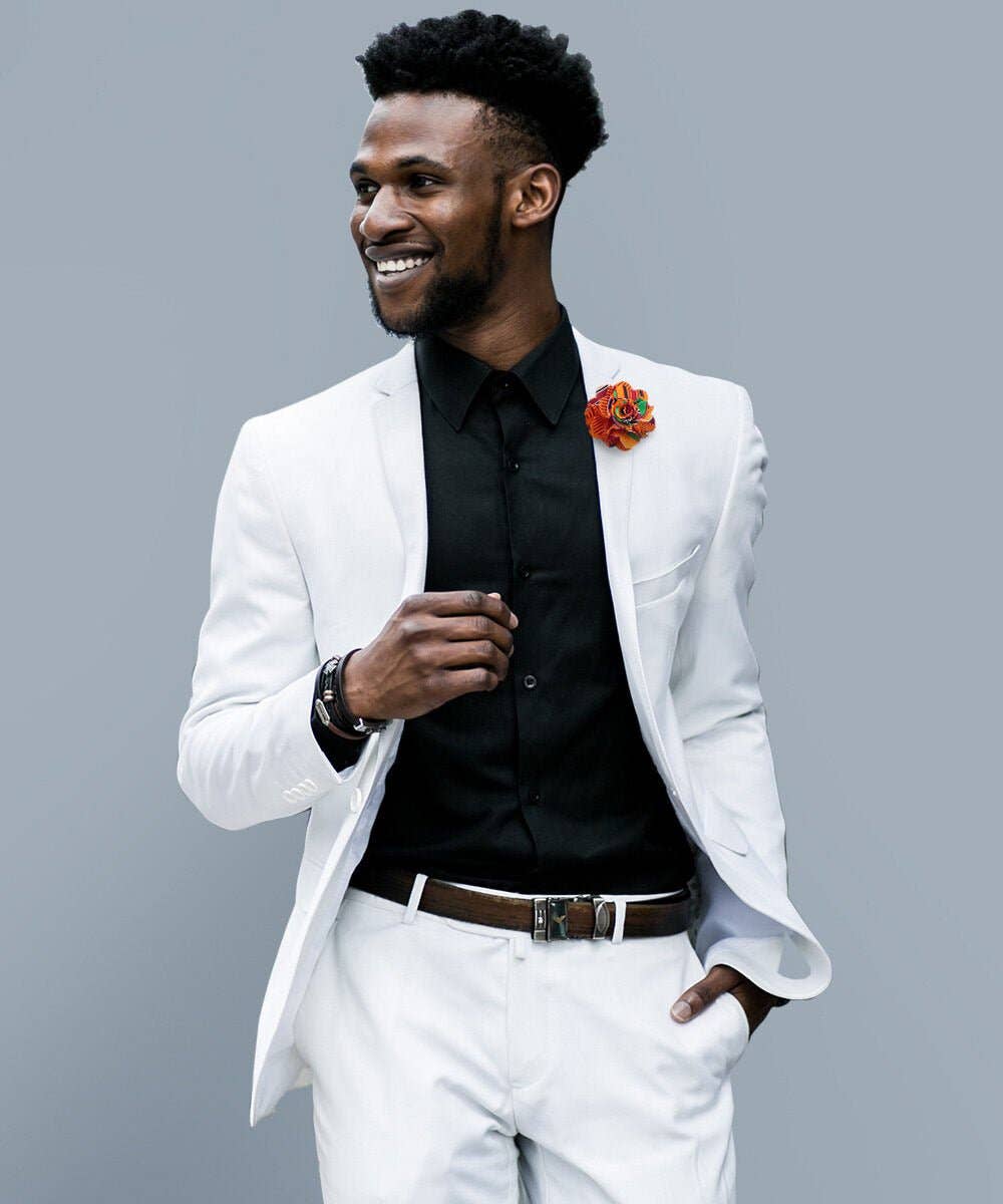 Dubal Brothers - Wholesale Lapel Pin/Button - Vittorio Vico Kente Flower Lapel Pin3