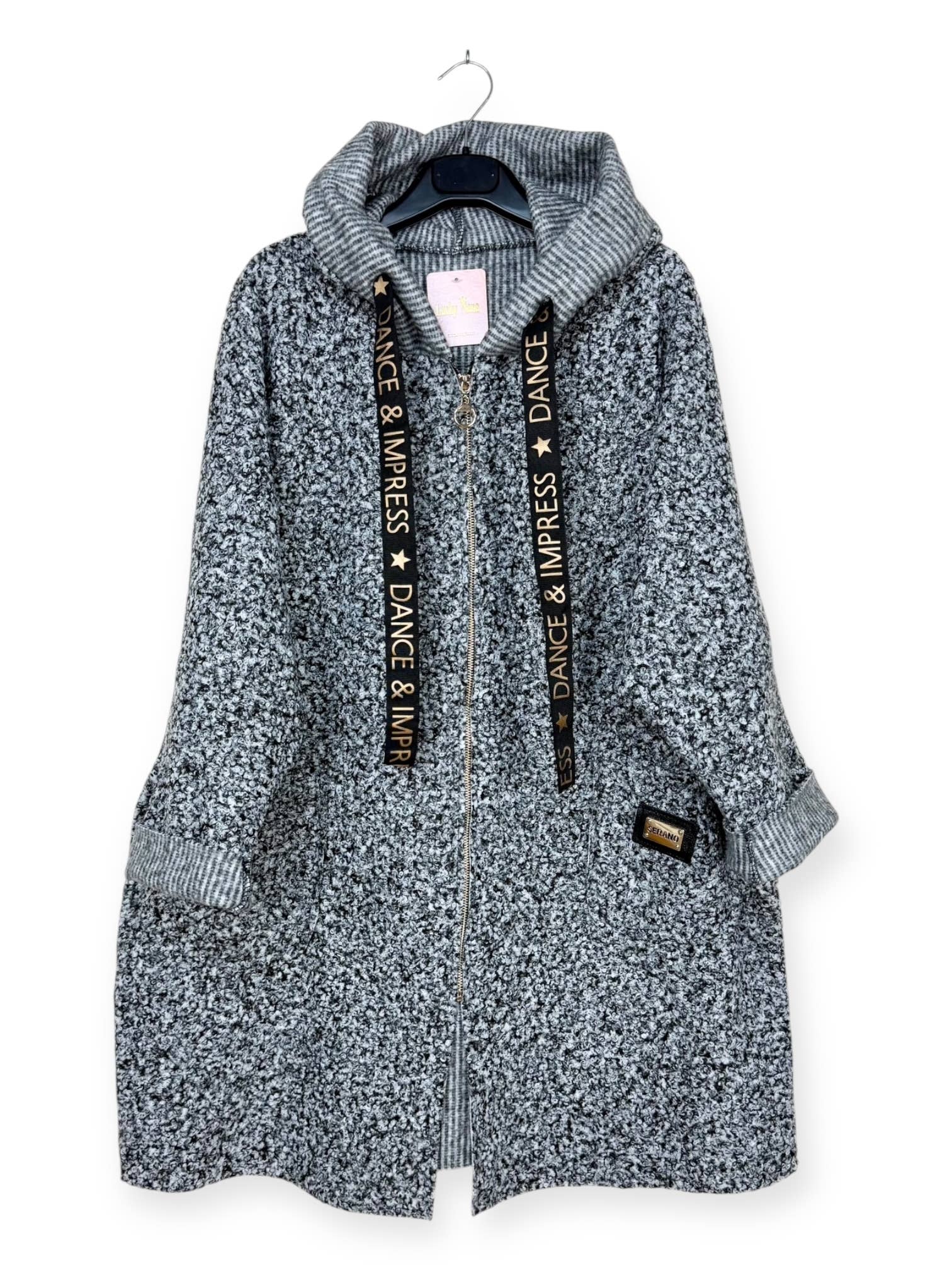 Lucky Nana – Engroshandel Frakke - Dame – AH 21278 - Frakke i Bouclé-stof18