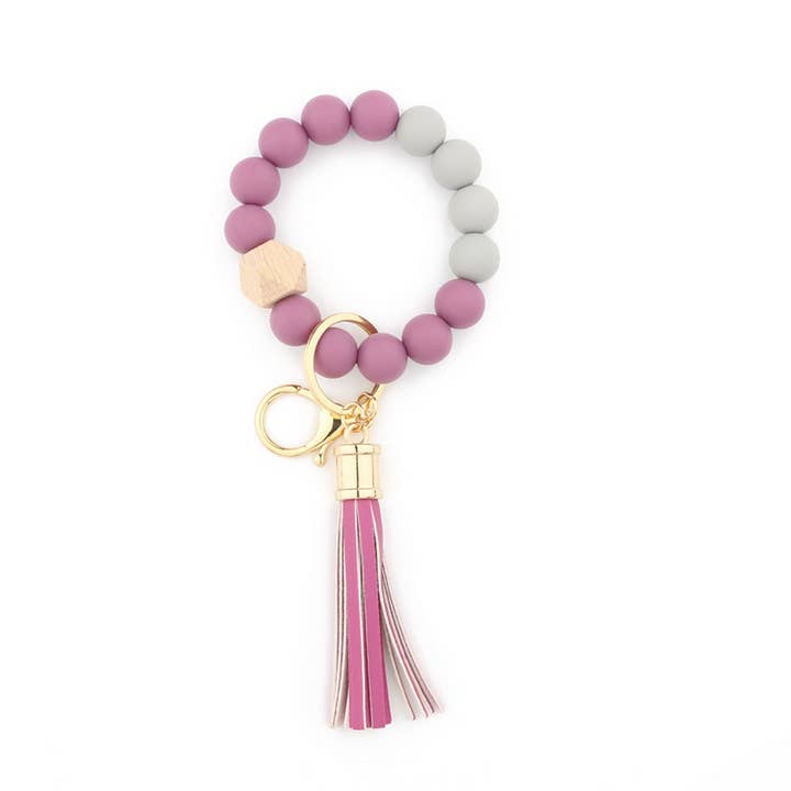 ACCITY - Wholesale Keychain Bracelet - COLORFUL KEYCHAIN TASSEL BRACELET_CWAJE065511