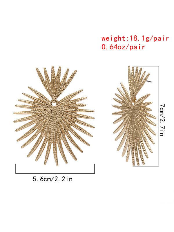 UZ Wholesale Store – Engroshandel Hængeøreringe og creoløreringe – Heart Shape Hollow Ensfarvede øreringe Tilbehør4