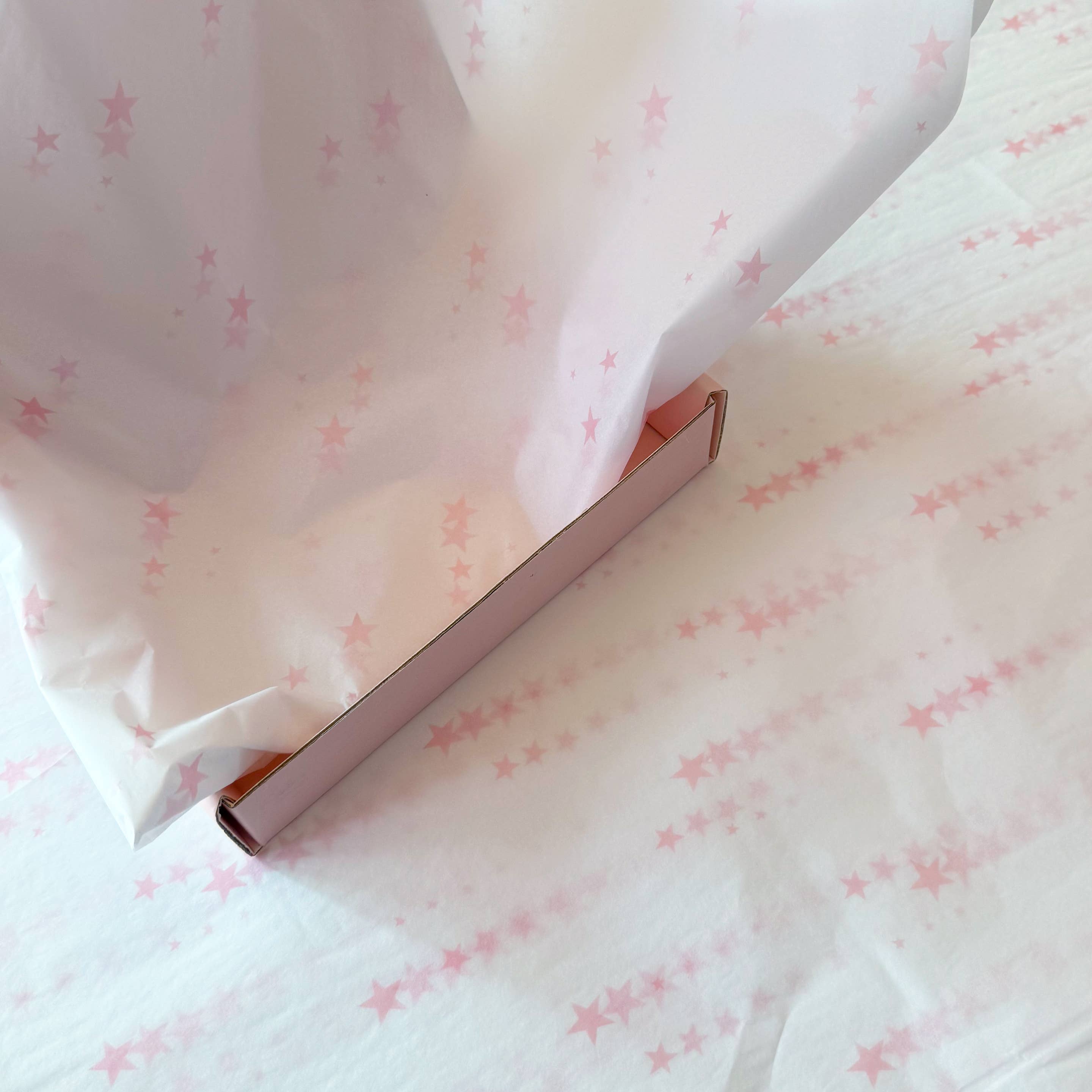 ByHome - Wholesale Tissue Paper - 28" x 20" Pink Shooting Stars Wrapping Tissue Paper Sheets4